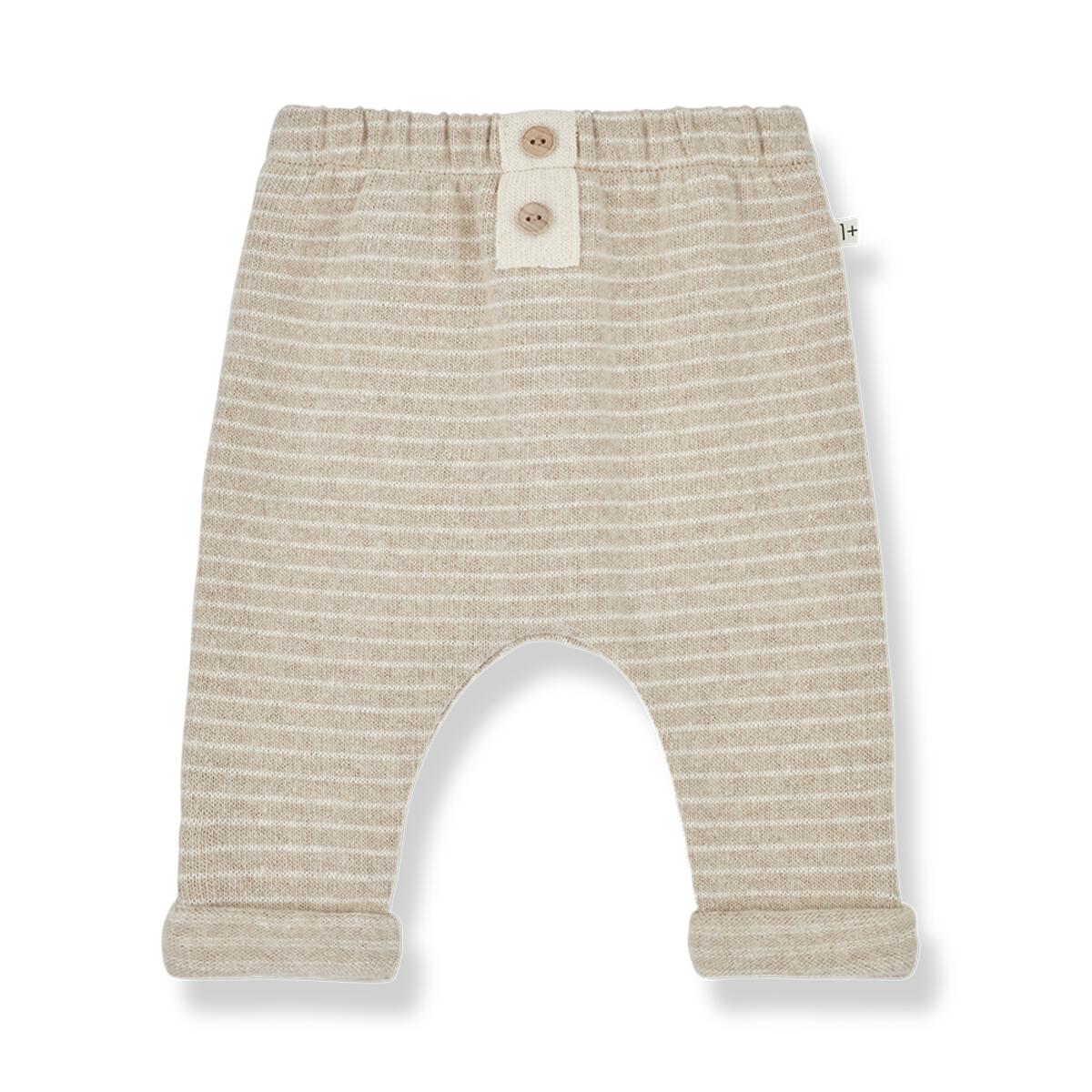 vincent pants in beige by 1+ in the family
