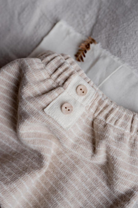 vincent pants in beige by 1+ in the family