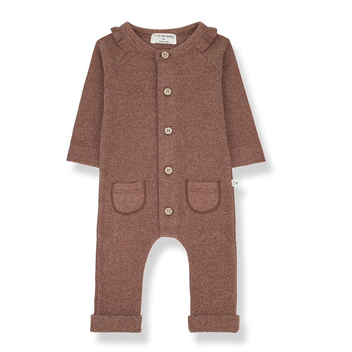 marie girly jumpsuit in pumpkin by 1+ in the family