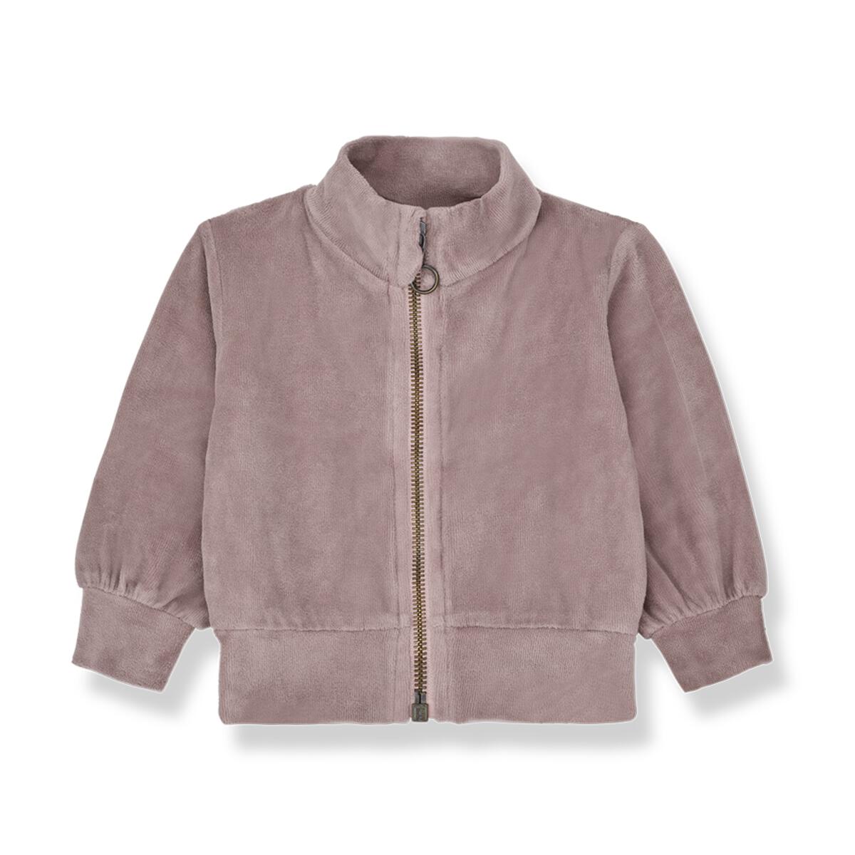 ganna zipper jacket in mauve by 1+ in the family