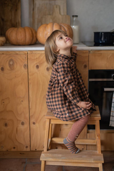 sina leggings in pumpkin by 1+ in the family