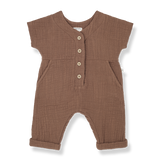 Adriano Short Sleeve Overall - Sienna by 1+ in the family