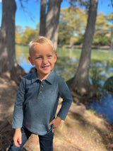 China Spencer Pique Polo by Me & Henry