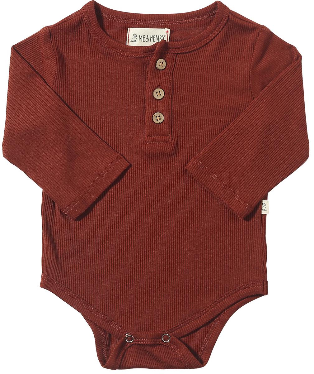 Rust Rib Aynor Onesie by Me & Henry