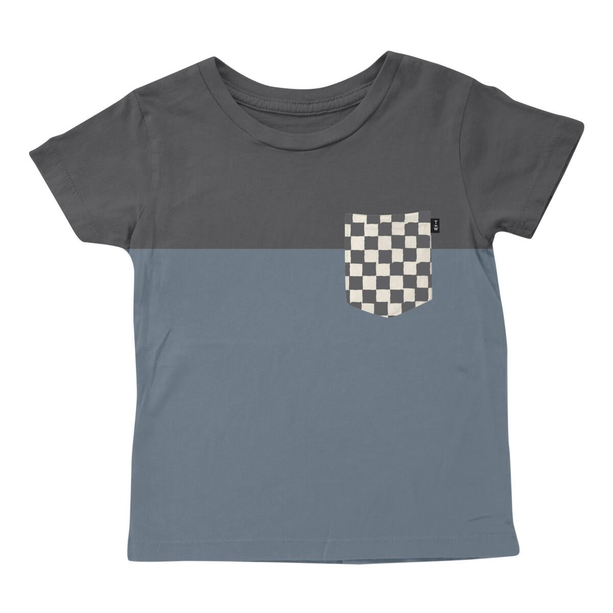 Check It Pocket Tee - Navy by Tiny Whales
