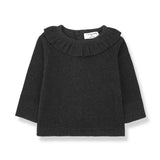 Anna Collar Blouse - Anthracite by 1+ in the family