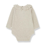 Vera Collar Bodysuit - Oatmeal by 1+ in the family