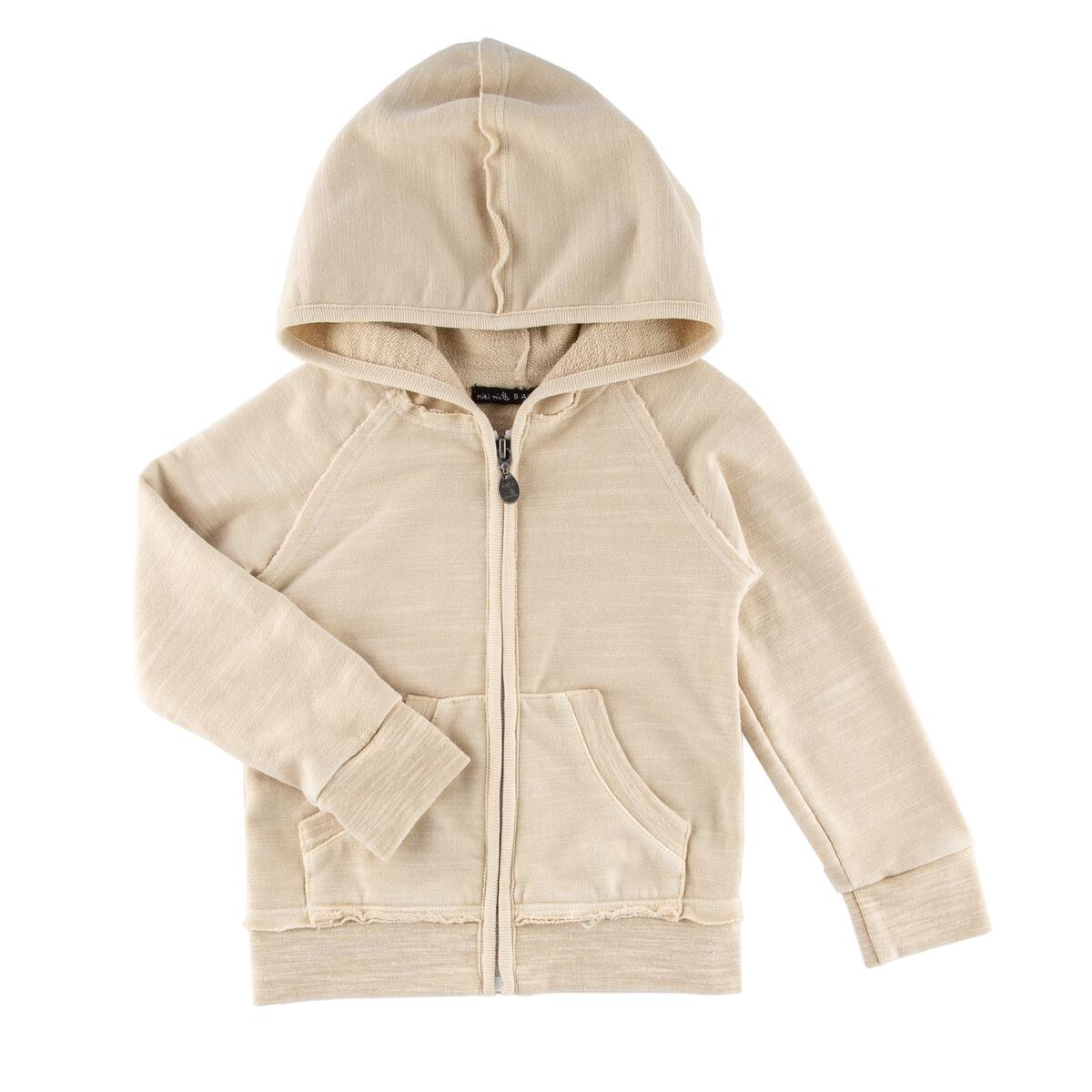 Indigo Hoodie - Oatmeal by Miki Miette