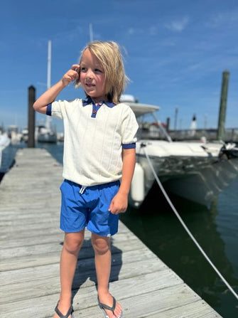 SPLASH Blue Swim Shorts by Me & Henry