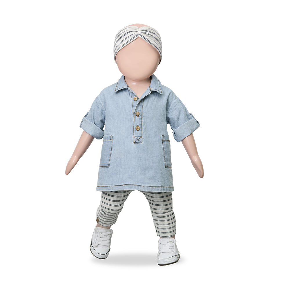 camila denim dress by 1+ in the family