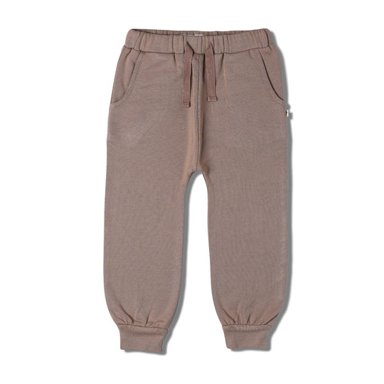 Organic Fleece Jogger Pants - Taupe by Makemake