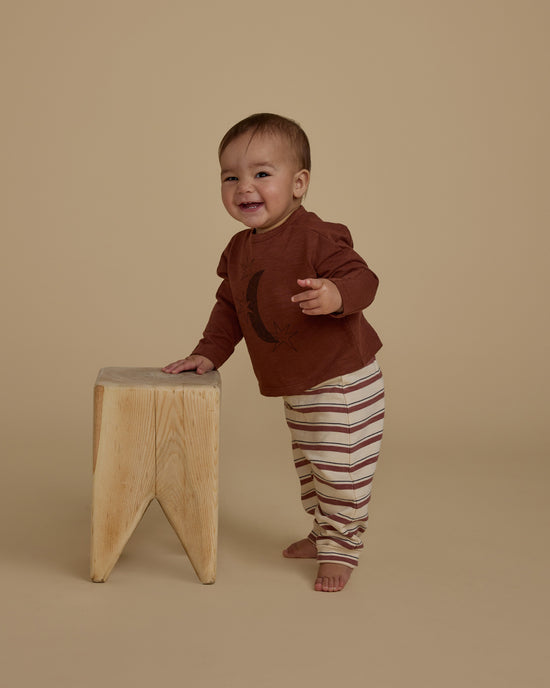 Baby Cru Pant || Brick Stripe by Rylee + Cru
