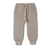 Organic Fleece Jogger Pants - Oat by Makemake