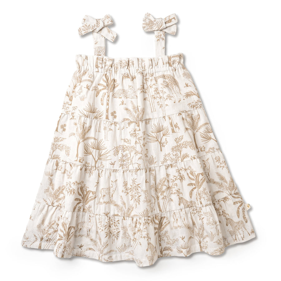 Organic Tiered Dress - Wild Tropics by Makemake