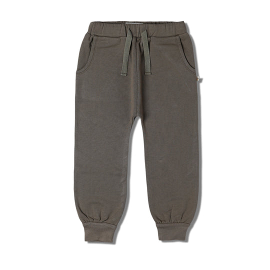 Organic Fleece Jogger Pants- Olive by Makemake