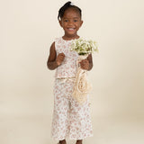 Organic Ruffle Top & Pants Set - Petit Floral by Makemake