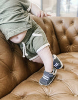 Adam First Kicks Charcoal Leather by Robeez