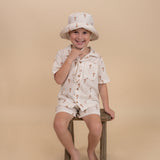 Organic Shirt & Shorts Set - Palm by Makemake