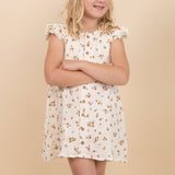 Organic Button Flutter Dress - Bohemia by Makemake