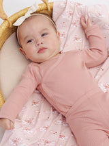 Side Snap Bodysuit || Pink by Quincy Mae