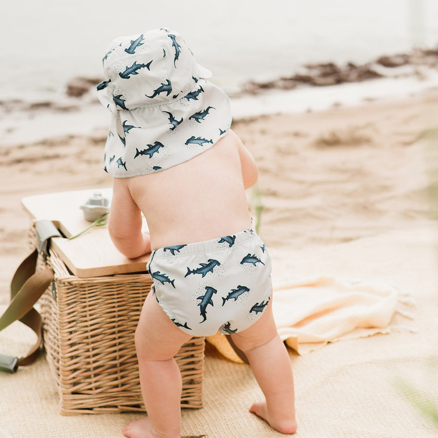 Hammerhead Shark Swim Diaper by Petit Lem