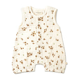 Organic Sleeveless Bubble Romper- Bohemia by Makemake