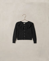 Ruffle Cardigan Sweater || Black by Noralee