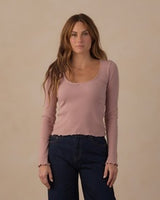 Women's Ribbed Long Sleeve || Rosewood by Rylee + Cru