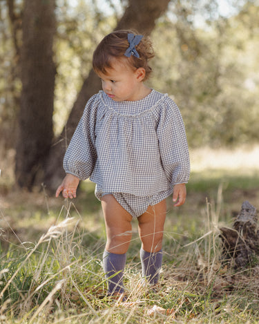 Mia Top + Bloomer Set || Midnight Gingham by Quincy Mae