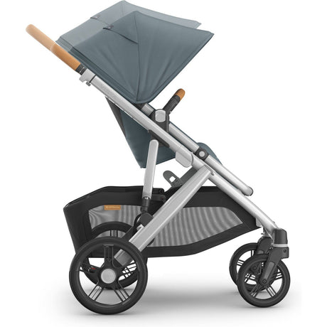 UPPAbaby Vista V3 stroller in Callum showing adjustable handlebar and canopy