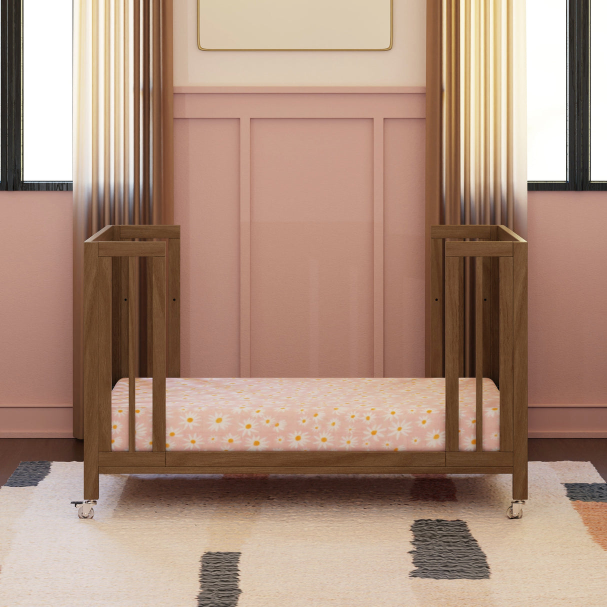 Babyletto Rolli 9-in-1 Convertible All-Stages Crib with Bassinet & Toddler Bed Conversion Kits