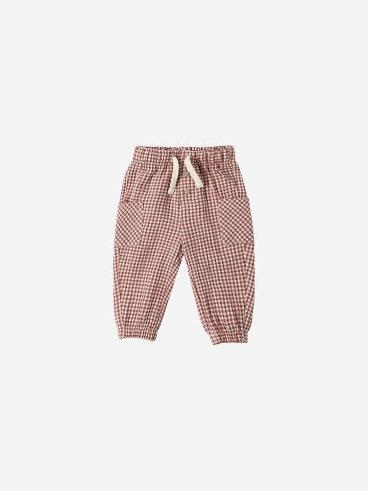 Luca Pant || Red Gingham by Quincy Mae