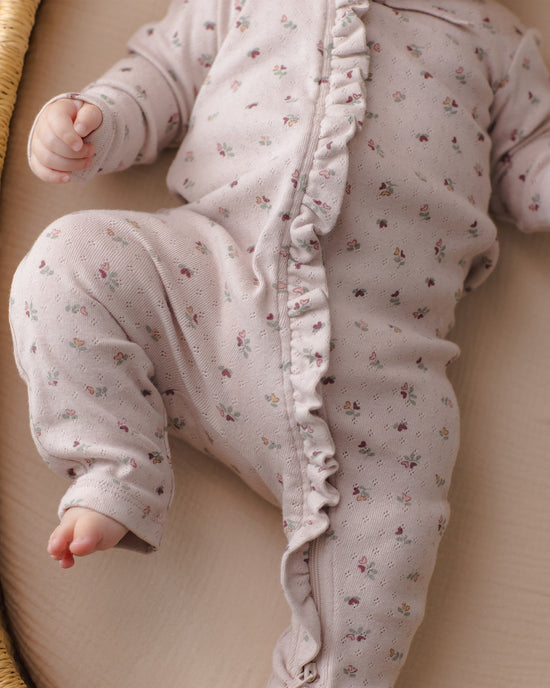 Ruffle Jumpsuit || Heart Ditsy by Quincy Mae