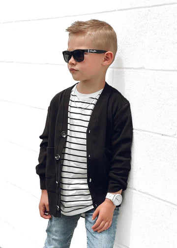 Cardigan - Black by Little Bipsy