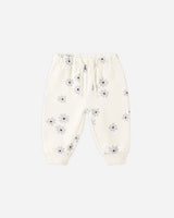Relaxed Fleece Sweatpant || Blue Daisy by Quincy Mae