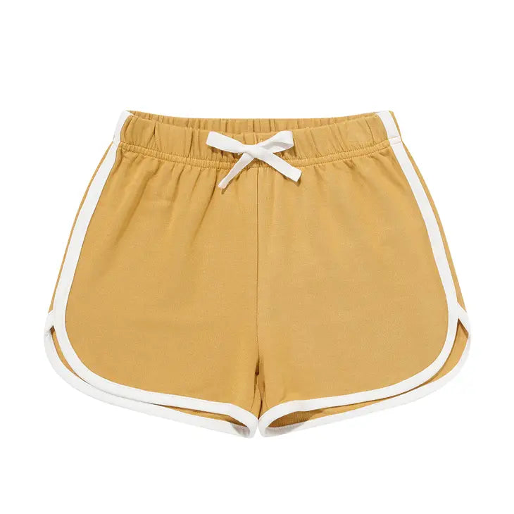 Golden Sunshine Bamboo Terry Track Shorts by Emerson and Friends