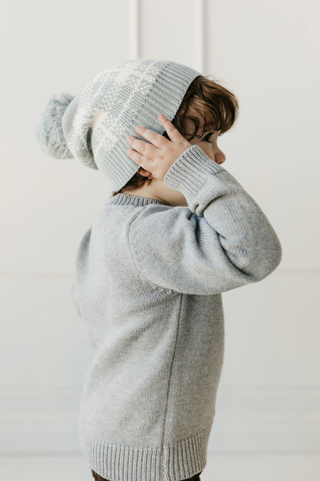 Jasper Hat - Storm Grey Check by Jamie Kay