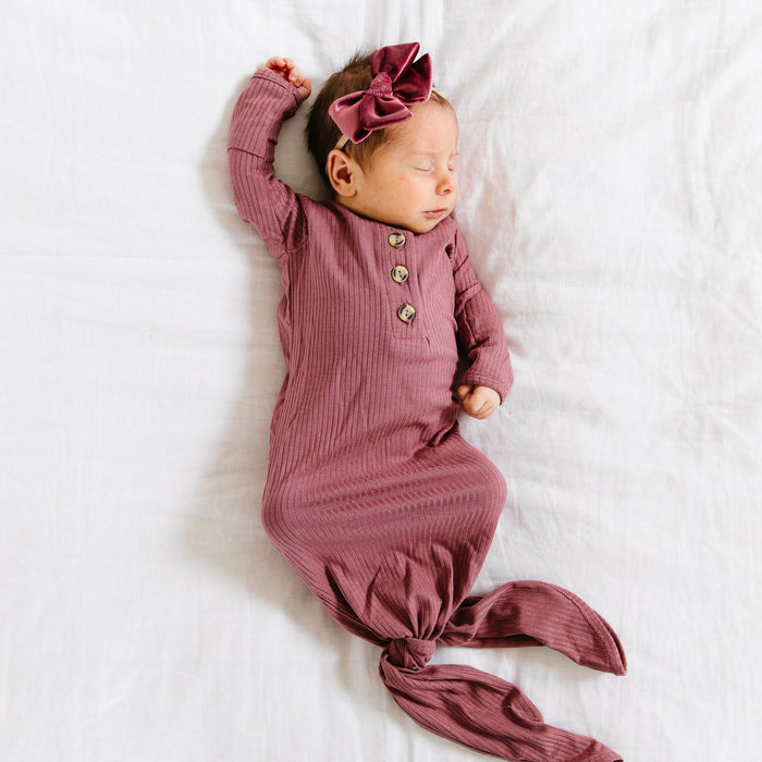 Marjorie Ribbed Knotted Gown by Lou Lou & Company