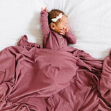 Marjorie Ribbed Swaddle Blanket by Lou Lou & Company