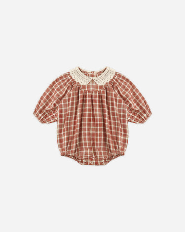 Heidi Romper || Vintage Plaid by Rylee + Cru