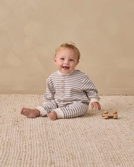 Relaxed Jumpsuit || Slate Stripe by Quincy Mae