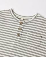 Long Sleeve Pocket Jumpsuit || Laurel Stripe by Quincy Mae