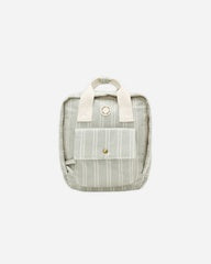 Mini Backpack Sage Pinstripe by Rylee + Cru