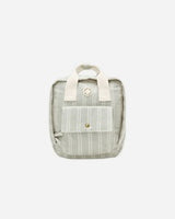 Mini Backpack Sage Pinstripe by Rylee + Cru