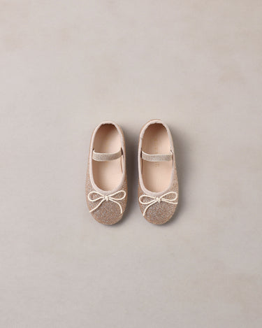 Ballet Flats || Rose Gold Shimmer by Noralee
