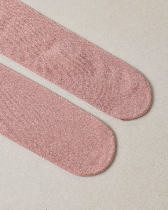 Shimmer Tights || Black, Blush by Noralee