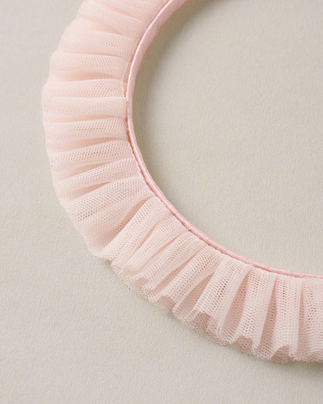 Ruffle Headband || Pink by Noralee