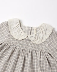 Callie Dress Blue Gingham by Quincy Mae