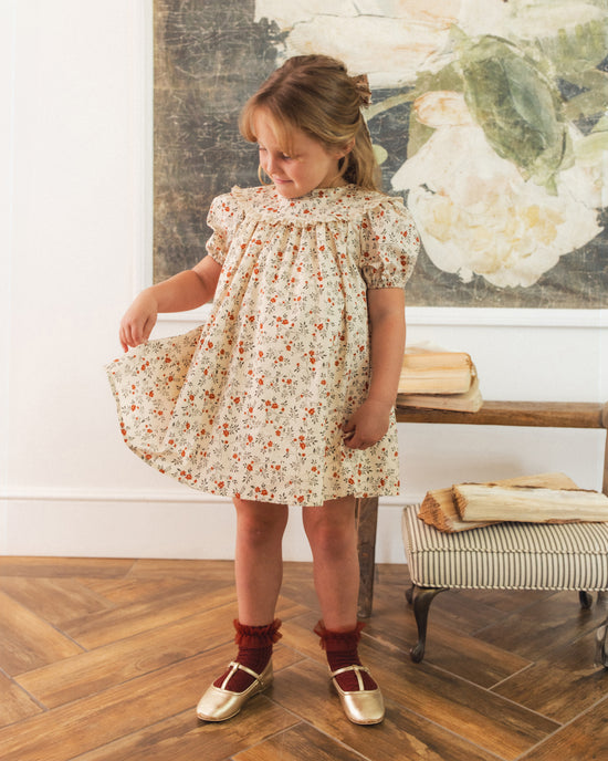 Ruffle Socks || Pearl, Ruby by Noralee