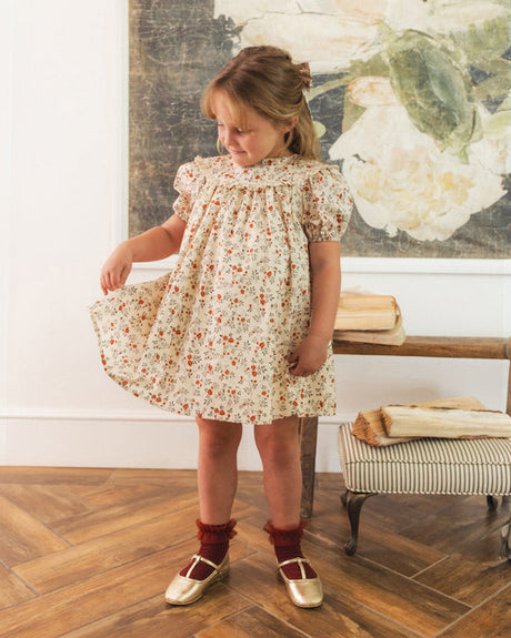 Ruffle Socks || Pearl, Ruby by Noralee